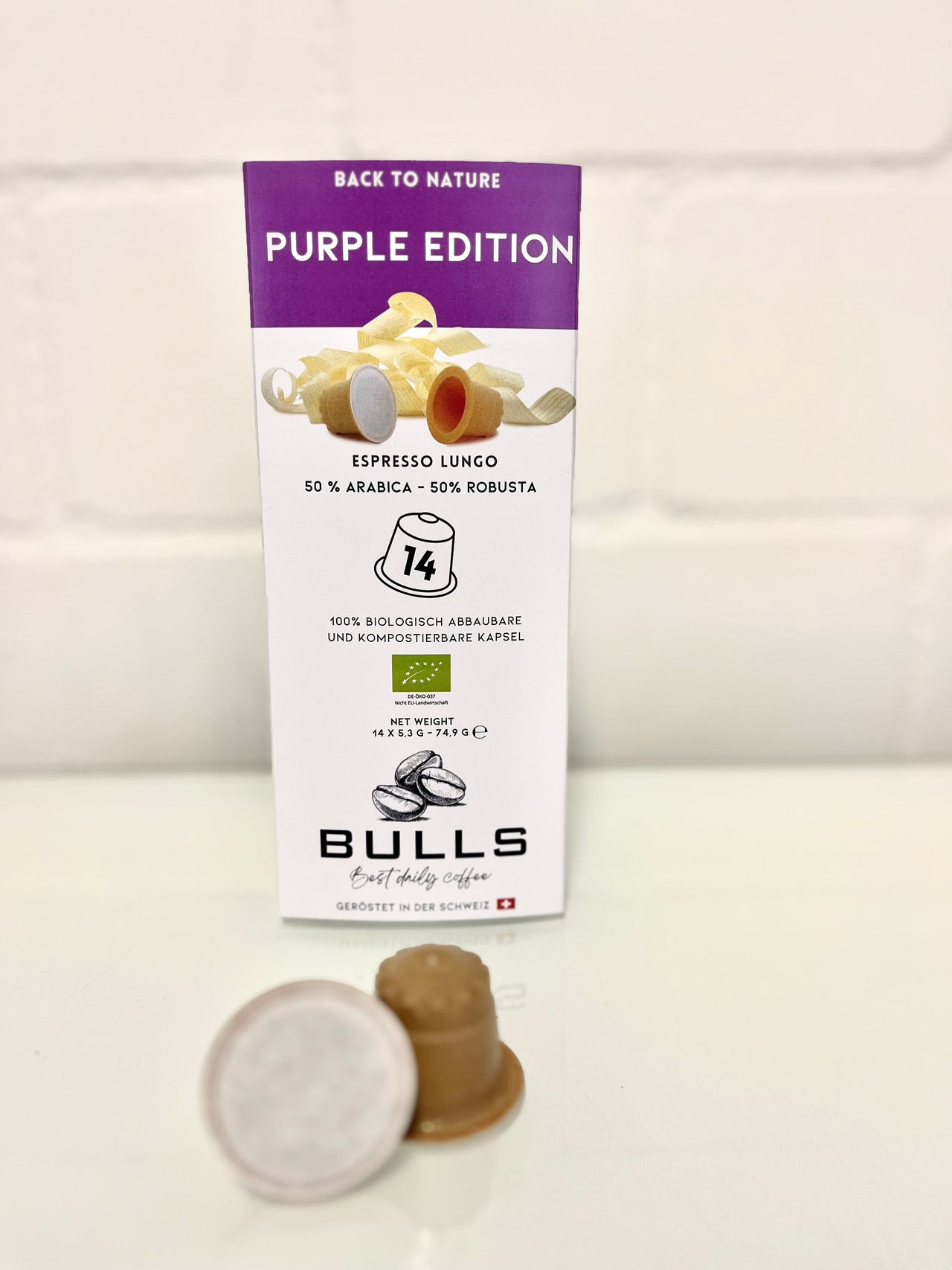 BULLS Purple Edition - Espresso/Lungo - Holzkapseln (Vorbestellung - Auslieferung erfolgt Ende Mai)