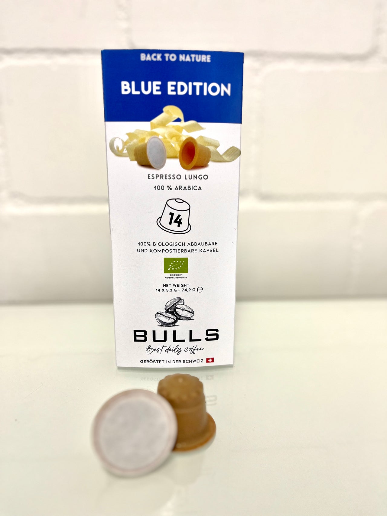 BULLS Blue Edition - Espresso/Café Creme - Holzkapseln