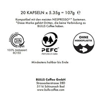 Thumbnail for BULLS Purple Edition - Espresso/Lungo - Holzkapseln (Vorbestellung - Auslieferung erfolgt Ende Mai)