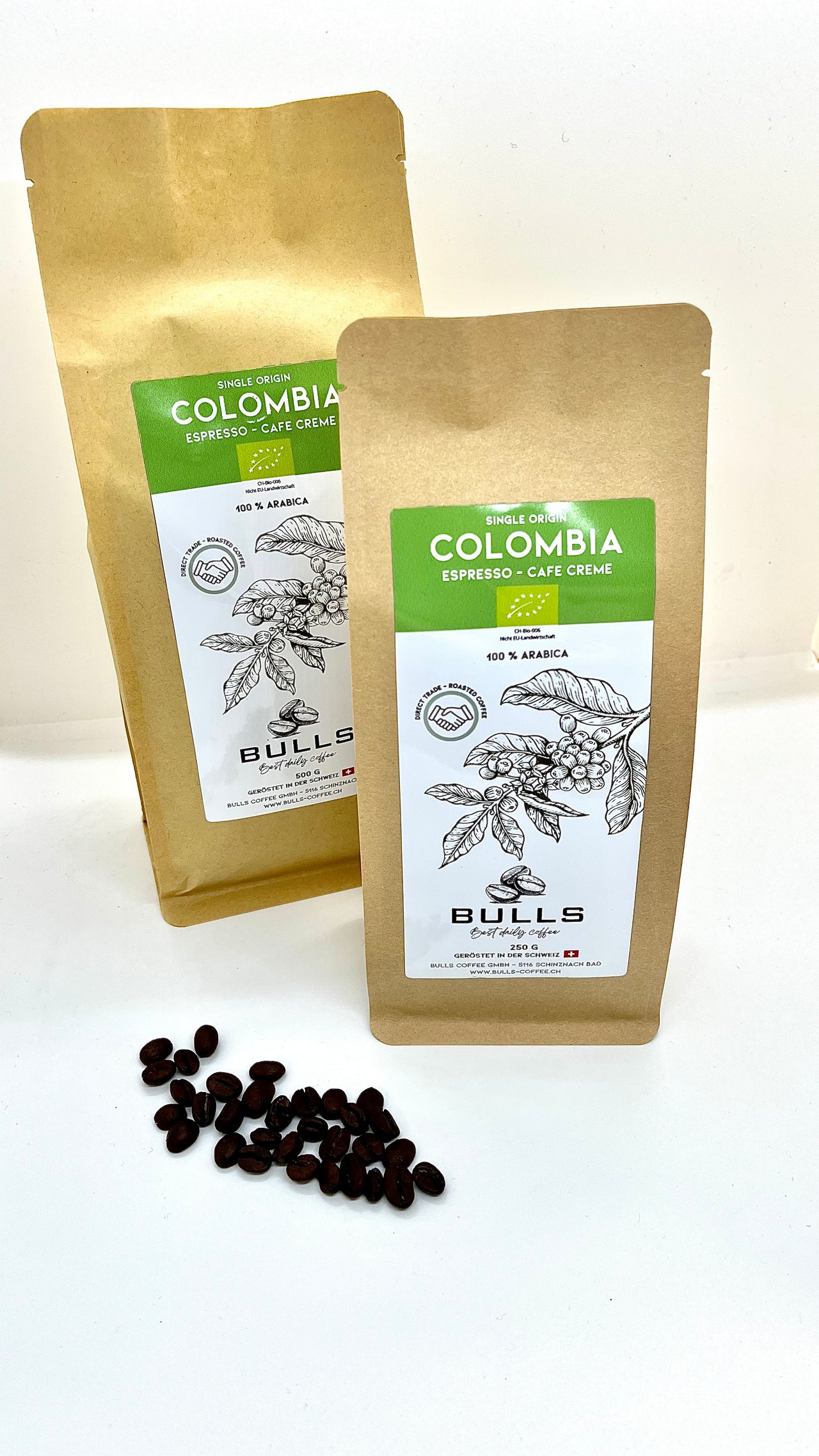 BULLS Single Origin COLOMBIA - Espresso/Lungo - Kaffeebohnen