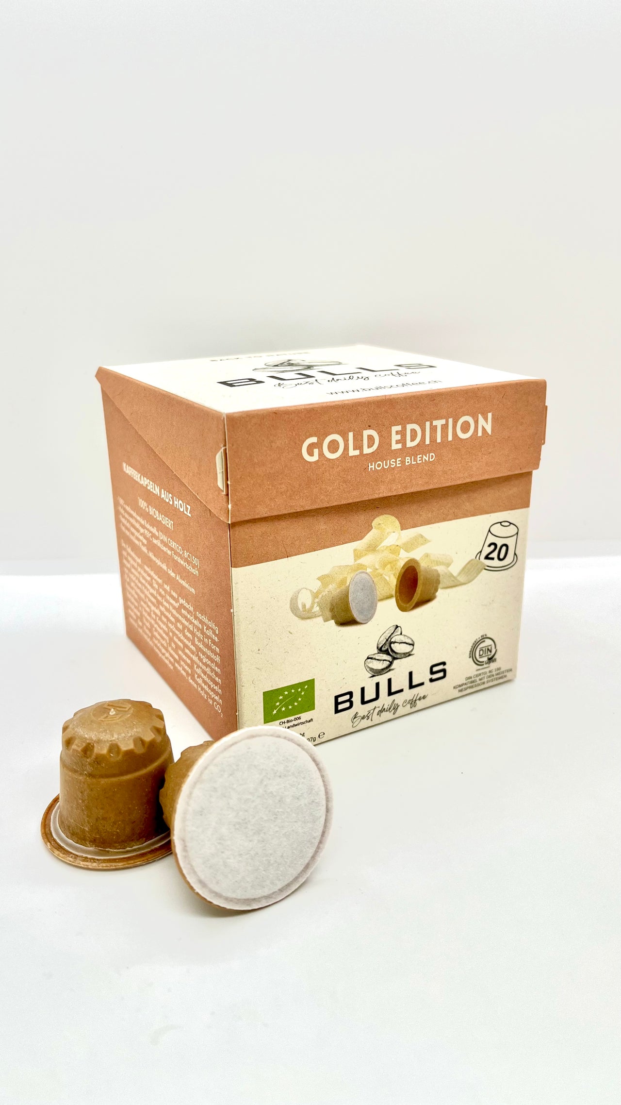 BULLS Gold Edition - House Blend Espresso/Lungo - Holzkapseln