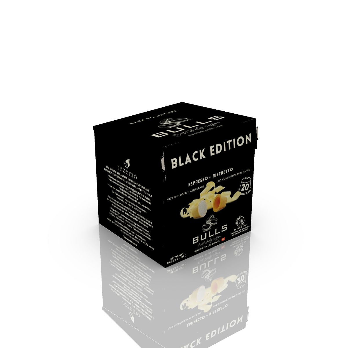 BULLS Black Edition - Espresso - Holzkapseln