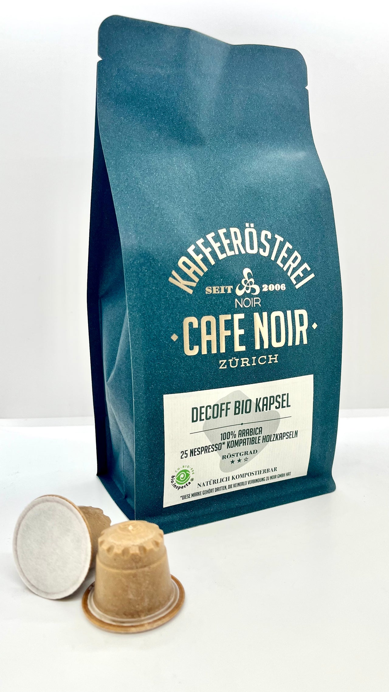 Café Noir - DECOFF BIO FAIR / entkoffeiniert - Holzkapseln