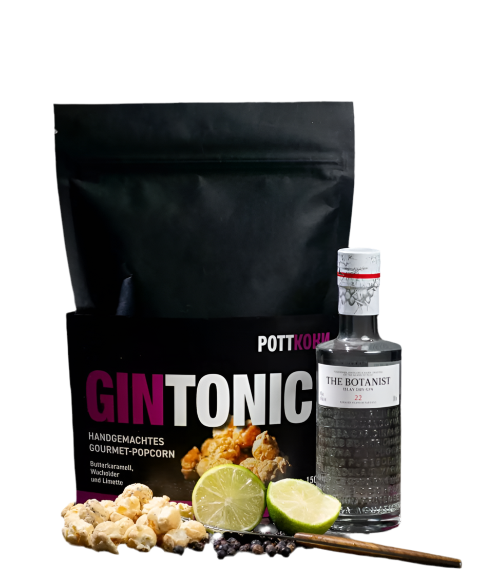 POTTKORN - Gintonic - Popcorn mit Wacholder und Limette