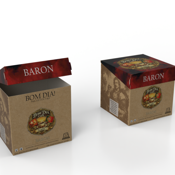 BOMDIA Cafe - Baron - Aroma Edition Haselnuss - Espresso - Maiskapseln