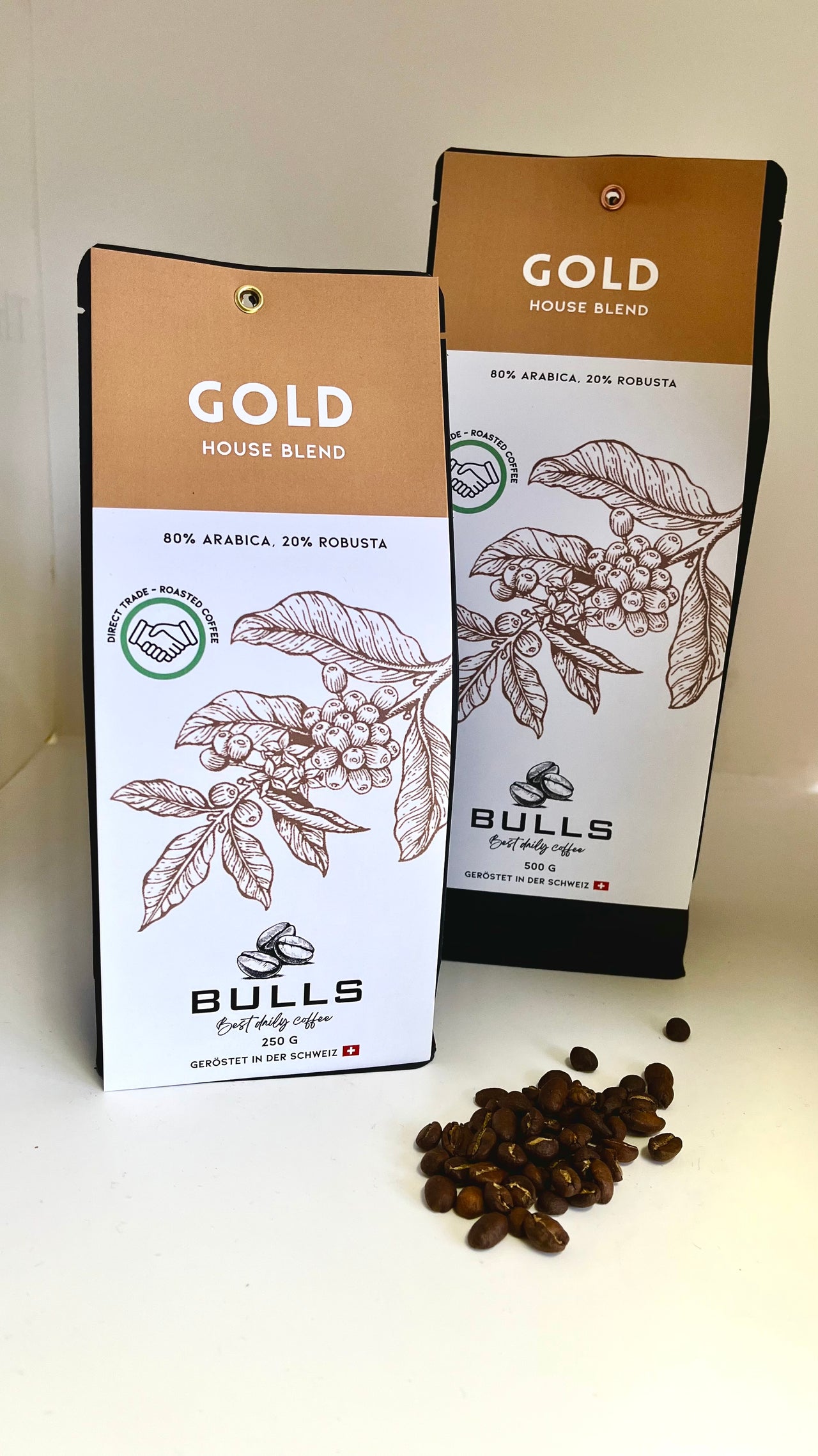 BULLS Gold Edition - House Blend Espresso/Lungo - Kaffeebohnen