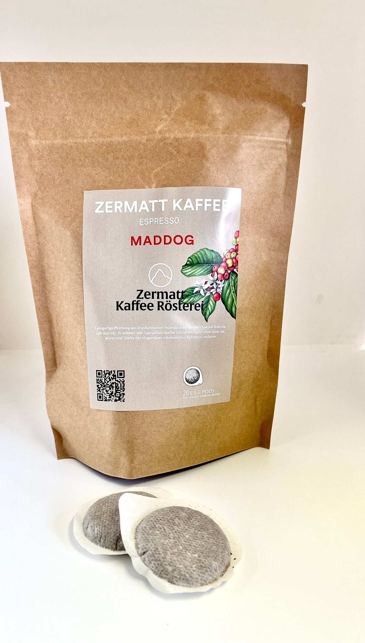 Zermatt Kaffee - Maddog - E.S.E Kaffeepads