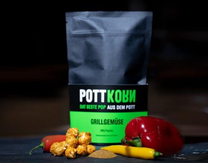 POTTKORN - Grillgemüse, Popcorn mit BBQ und Paprika