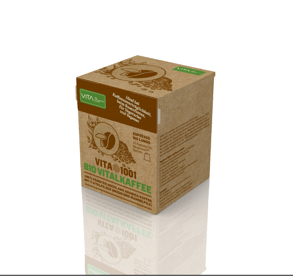 VITA1001 - Bio Vitalkaffee  (REISHI-Kaffee) - Holzkapseln