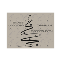 Thumbnail for Biologisch abbaubarer Holz- und Maiskapsel Adventskalender